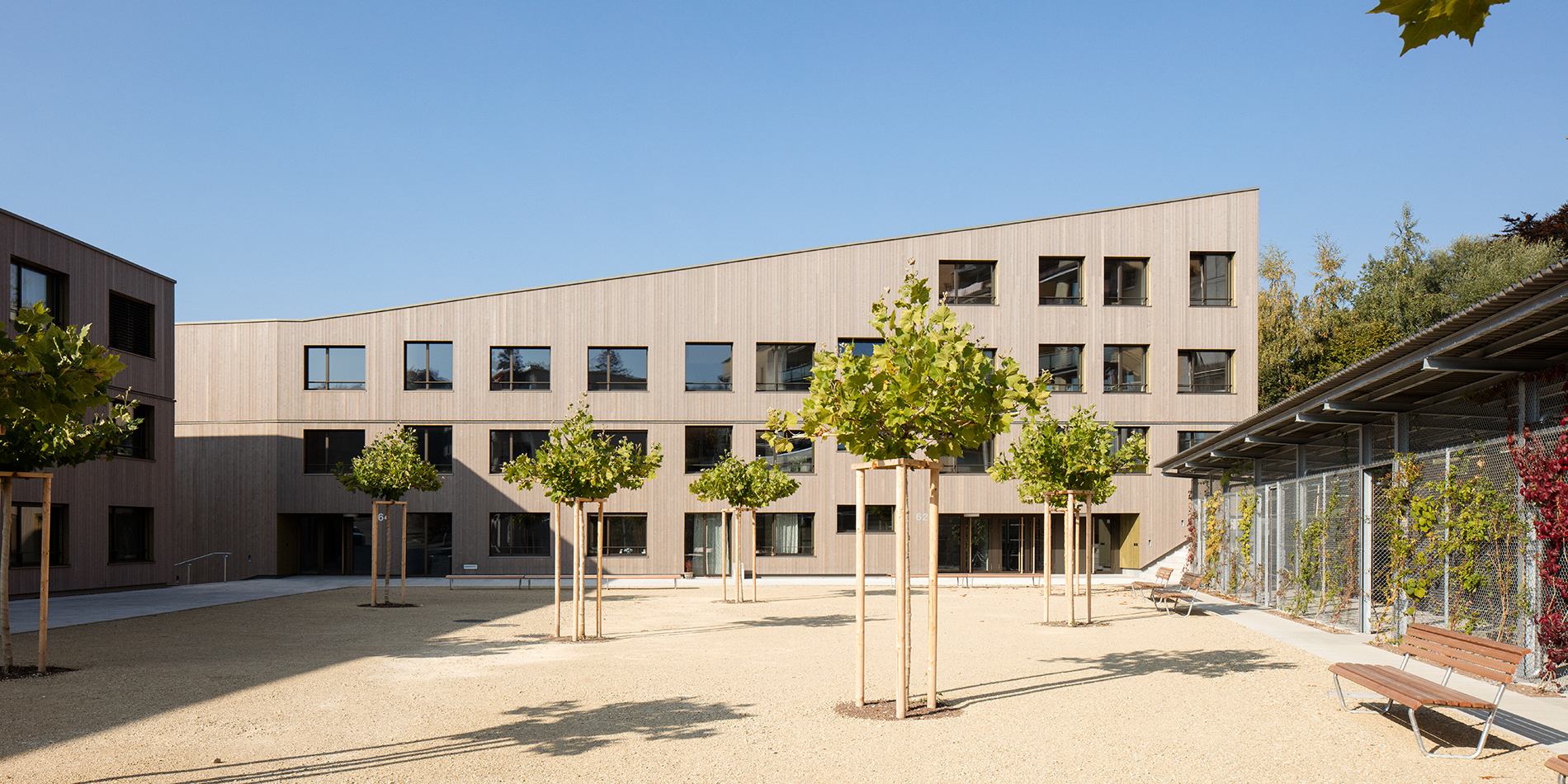 : Wohnüberbauung Generationen-Siedlung, Biel, bauzeit architekten