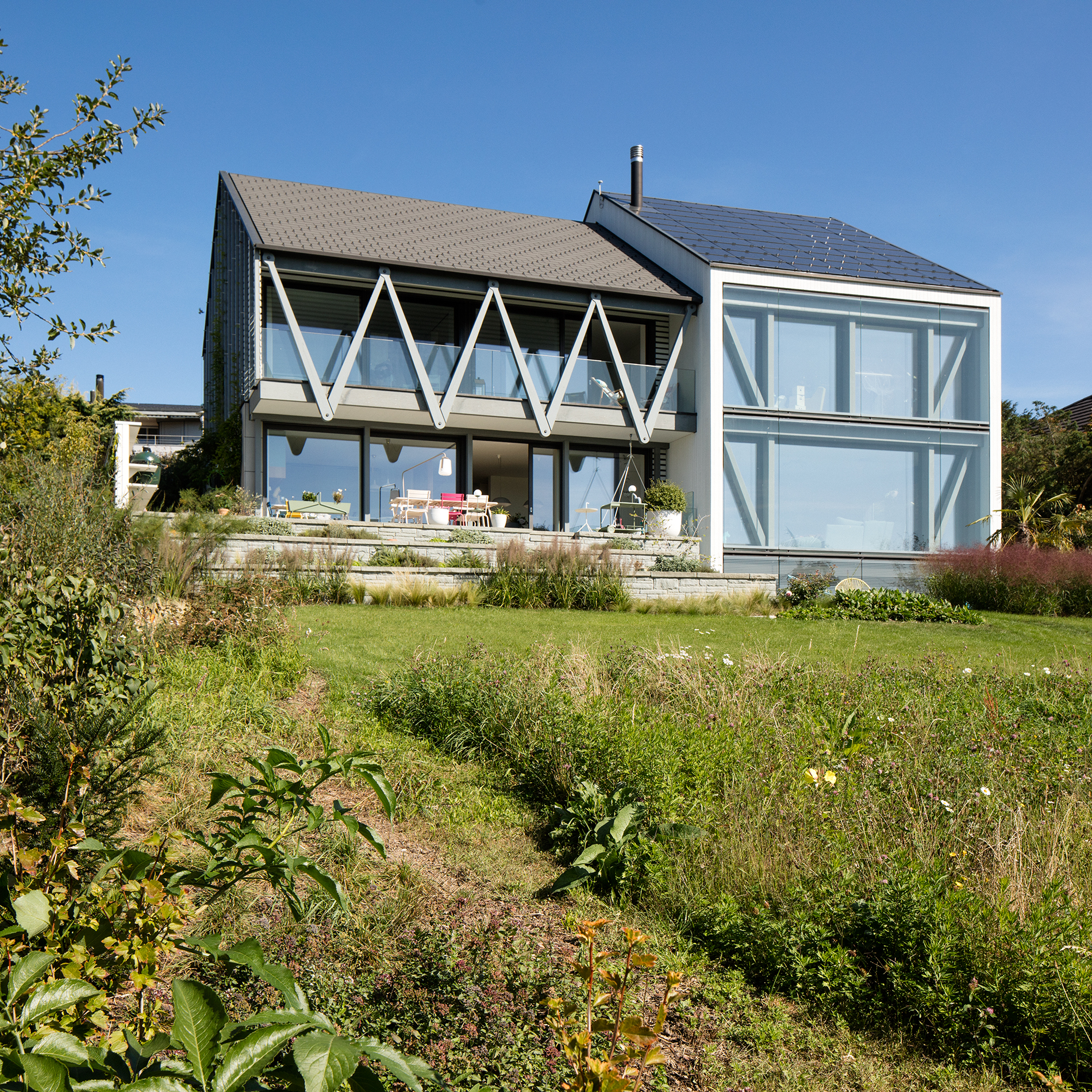 : Maison en bois, Kanton Zürich, bauzeit architekten