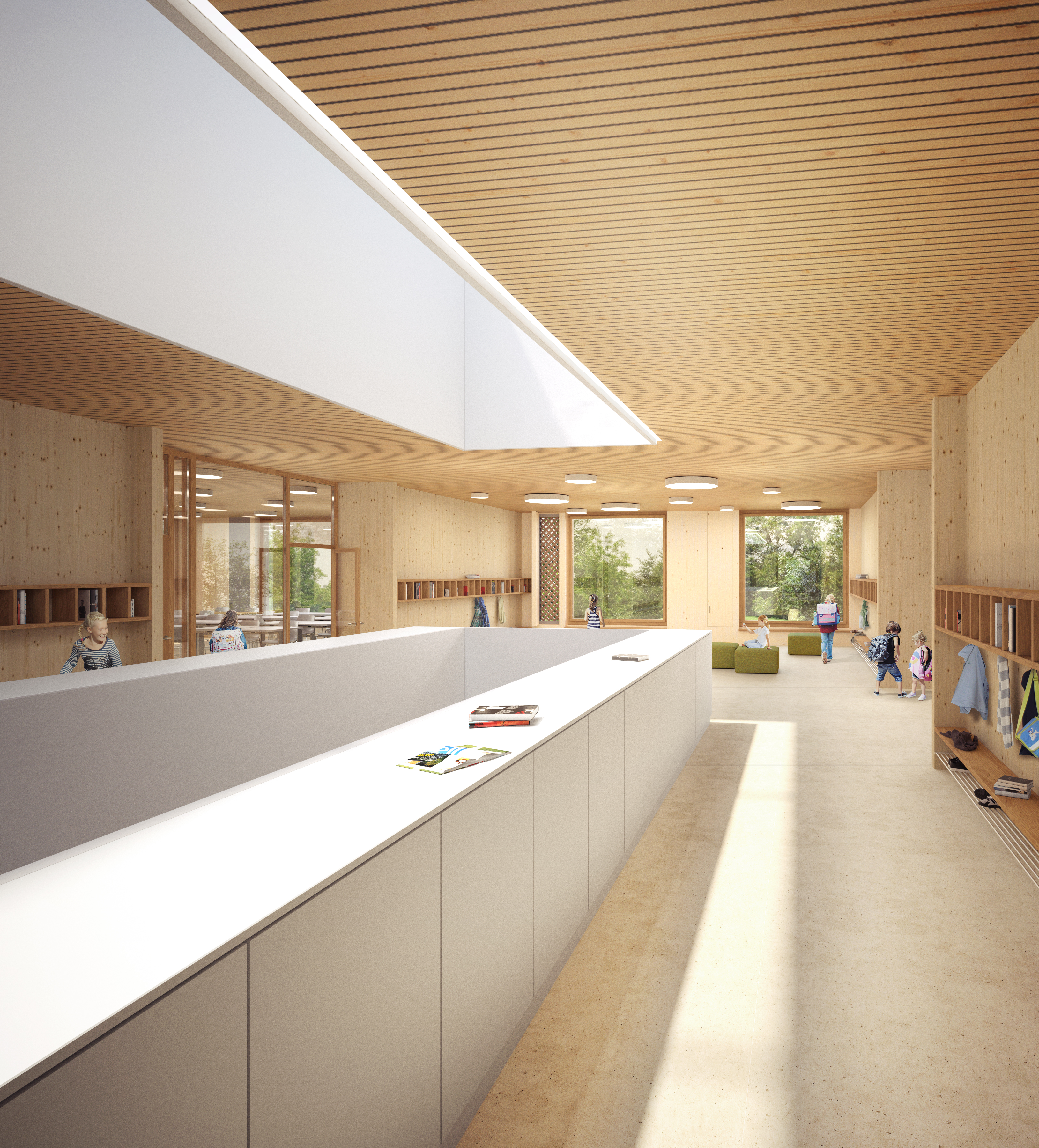 : Schulraumerweiterung, Aarberg, bauzeit architekten
